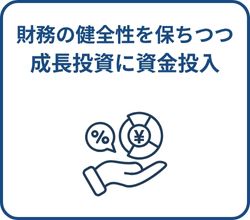 成長投資に資金投入